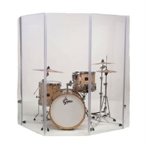 1.6m (5') - 7 Panel Perspex Drum Screen