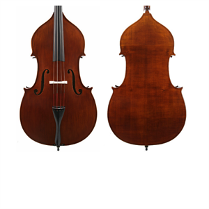 1F 3/4 Double Bass outfit F-style w/adjusters, full circle, DGrealist, & k&k big twin p'up