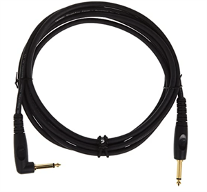 6m (19'6") Single Right Angle Instrument Jack Lead