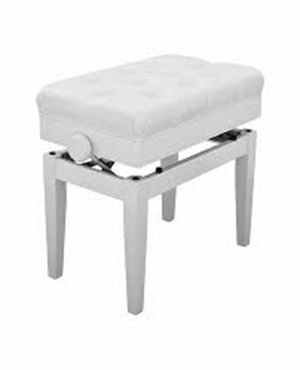 BC-200PE Adjustable Piano Bench - White