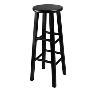 Black Timber Bar Stool