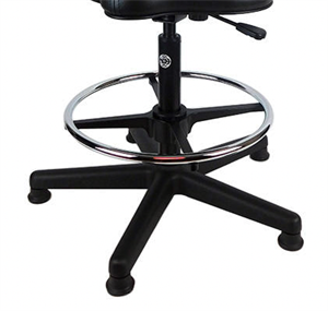 Tall Adjustable Stool w/Foot Ring (base only)